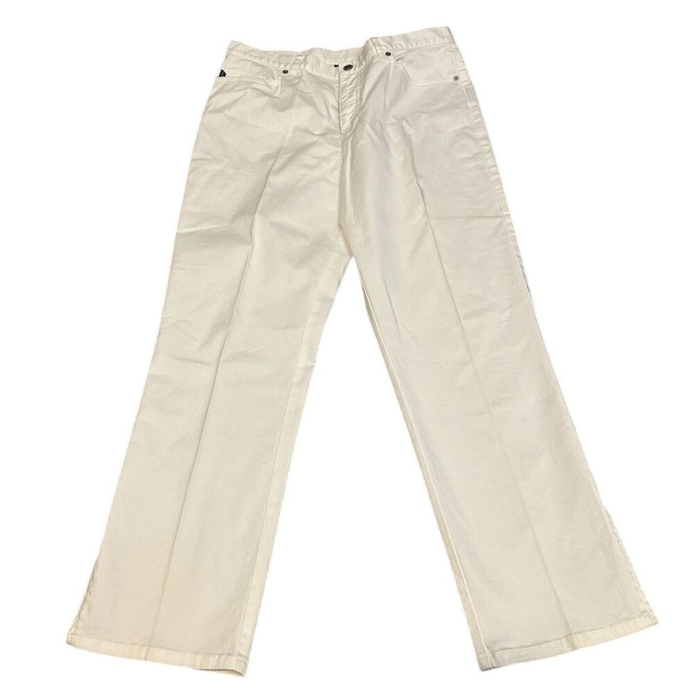 Polo Ralph Lauren Women's Jeans Size 10 Cream White Zip Ankle